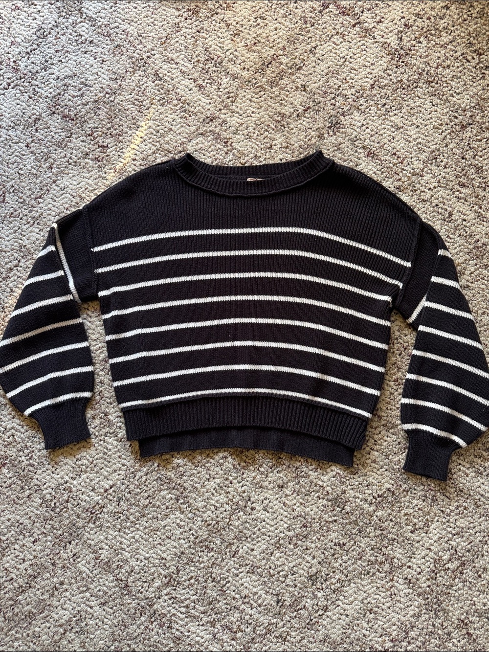 Black & White Stripe Sweater
